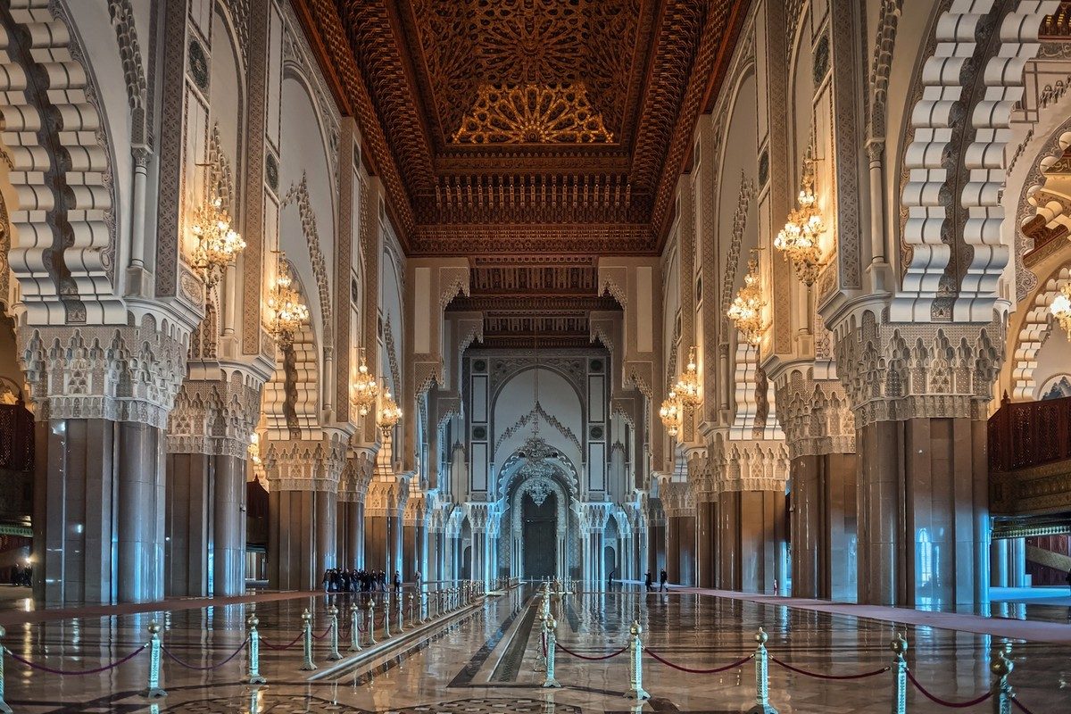 Casablanca Hassan II Mosque Interior Architecture 